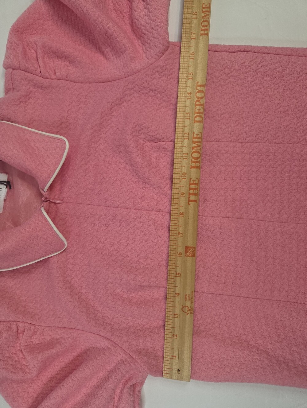 THML Pink Mod Mini Dress - 60s Inspired Zip Front Puff Sleeves - Size Small NWOT - Picture 14 of 16